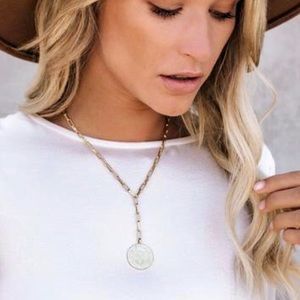 Bnwt Gorjana Ana Gold Coin Lariat 